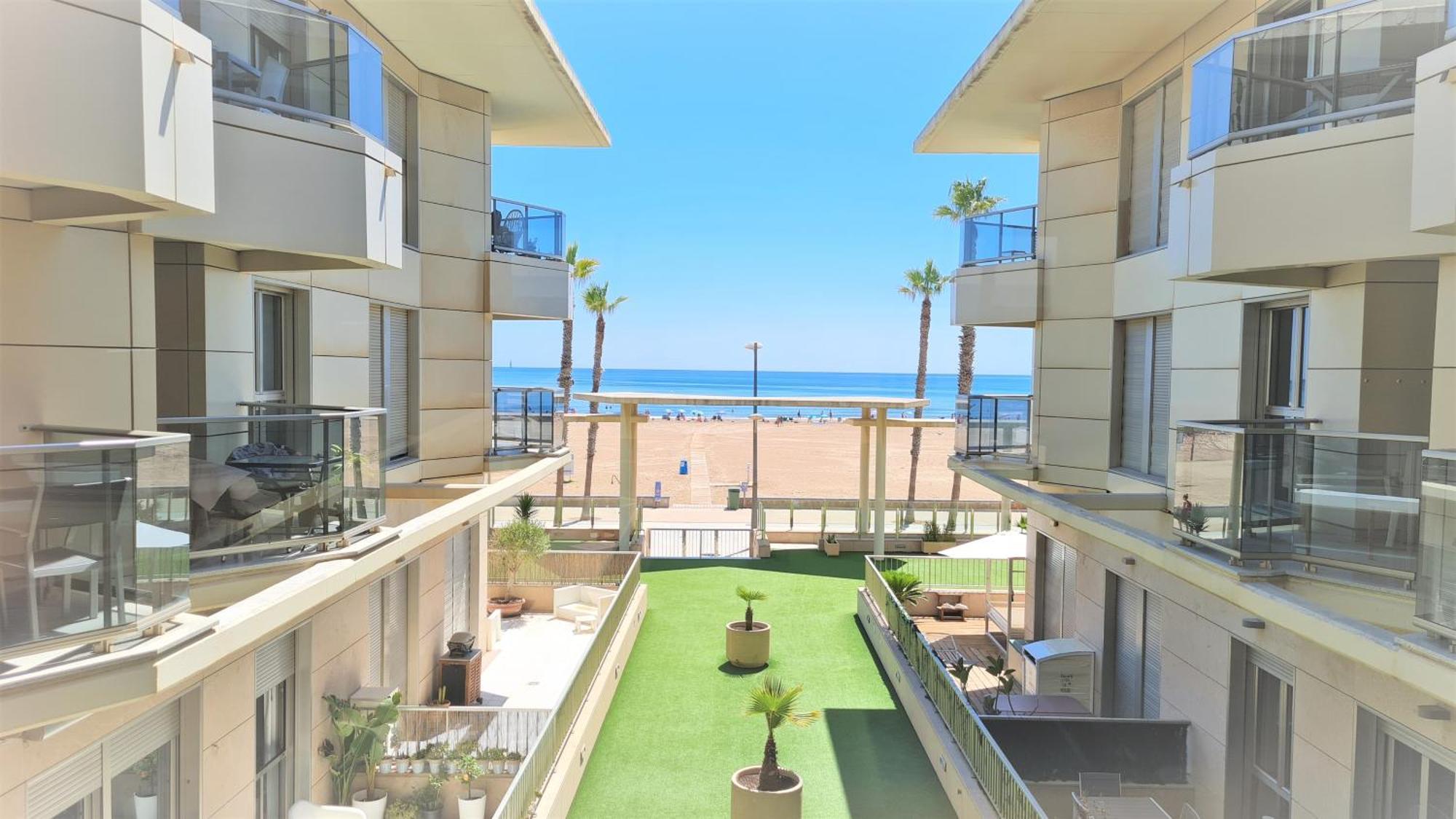 Beach Valencia Luxury A40-28 Apartment With Terrace And Sea Views Exterior foto