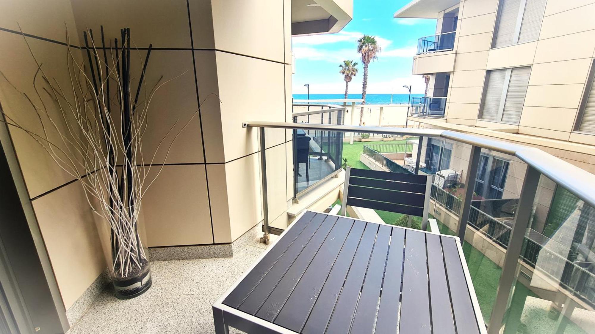 Beach Valencia Luxury A40-28 Apartment With Terrace And Sea Views Exterior foto